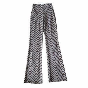 Urban Outfitters Printed Wide Leg Flare Pants